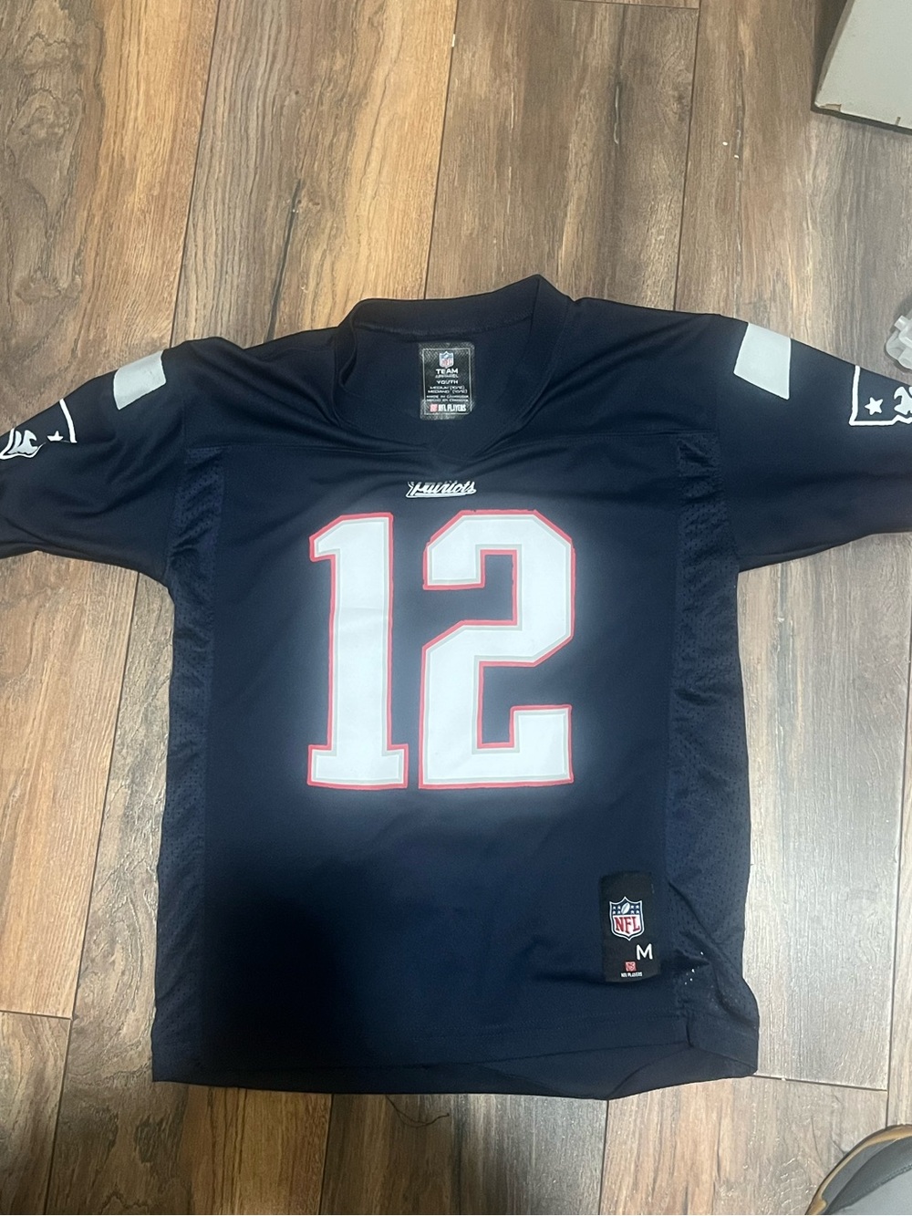 NFL Kids Navy #12 Football Jersey medium 10/12